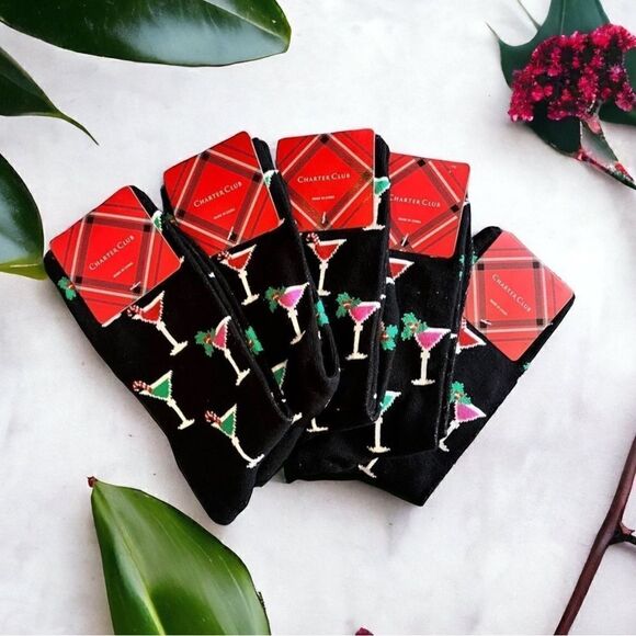 Charter Club Accessories - 🍑 NEW Martini Socks, 5 for $12